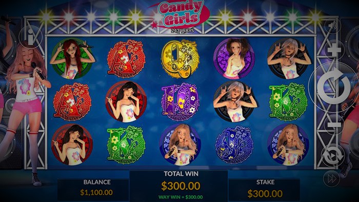 Candy girls slot gameplay